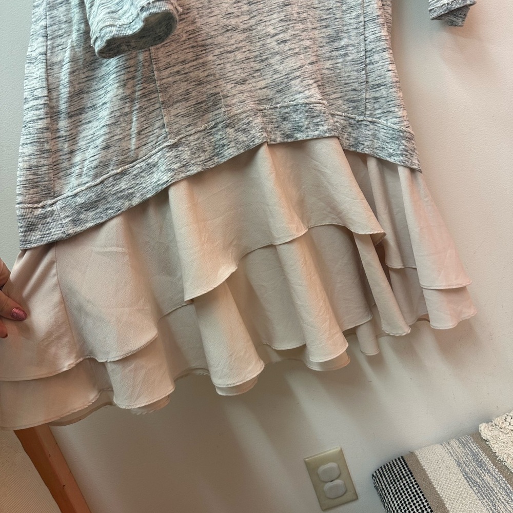 Anthropologie Saturday Sunday Ruffle Sweater Dress - Picture 3 of 4
